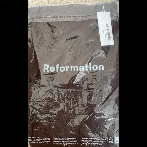 NWT Reformation Vinny Dress cafe - Picture 7 of 8